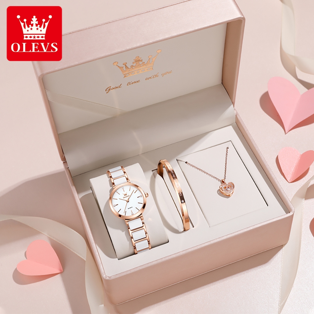 Jewelry For Watches - OLEVS Kadın Saati 5877 Lüks Zarif