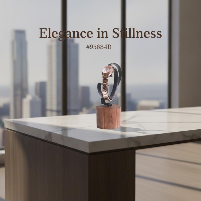 1 adet ahşap C şeklinde saat t - Jewelry And Watches Inc incelemesi ve fiyatı