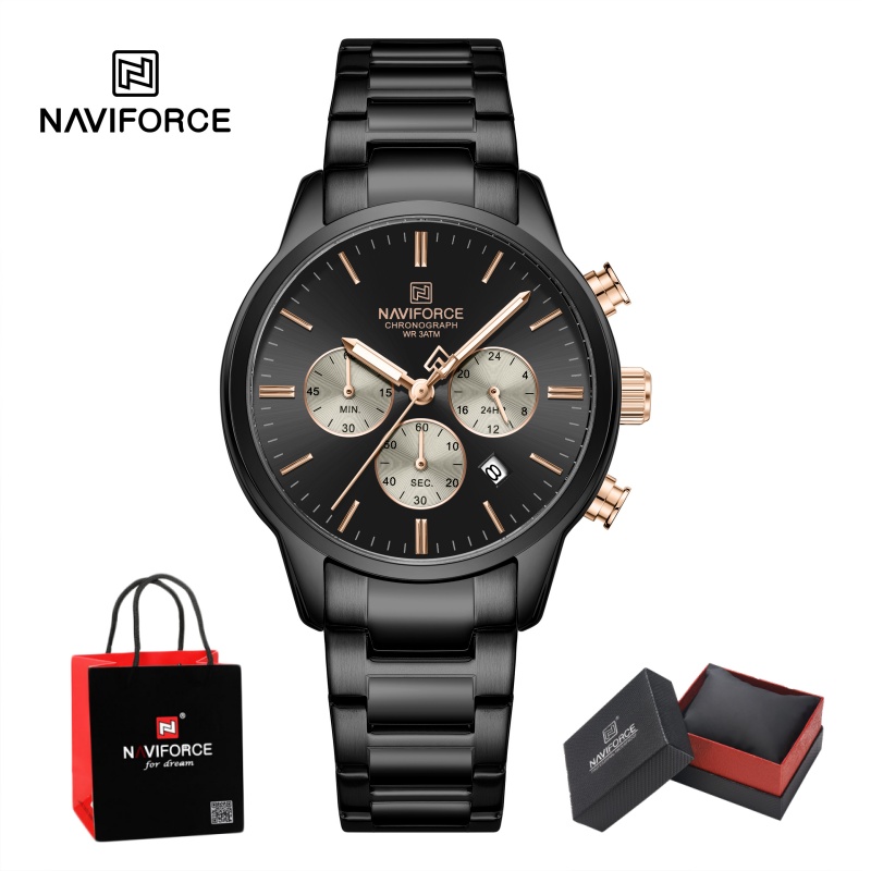 NAVIFORCE Erkek Kuvars Kronogr - Watch Display Box incelemesi ve fiyatı