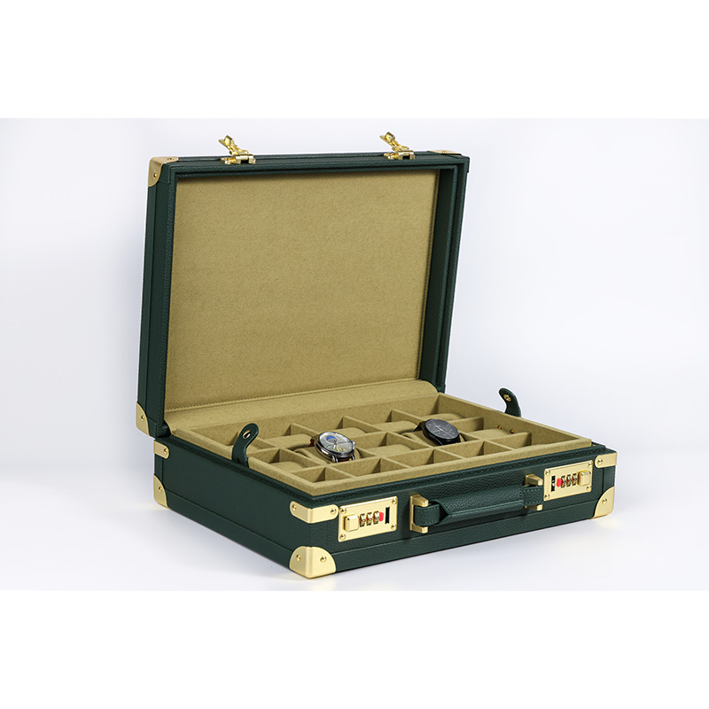 OEM ODM Lüks 15 Bölmeli Yeşil  - Watch Display Box incelemesi ve fiyatı
